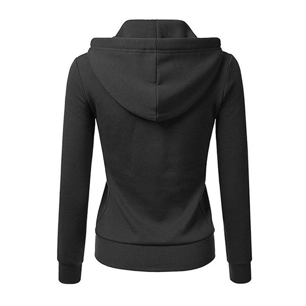 ComfortZip™ Women’s Everyday Hoodie – Soft, Warm & Stylish Zip-Up Jacket