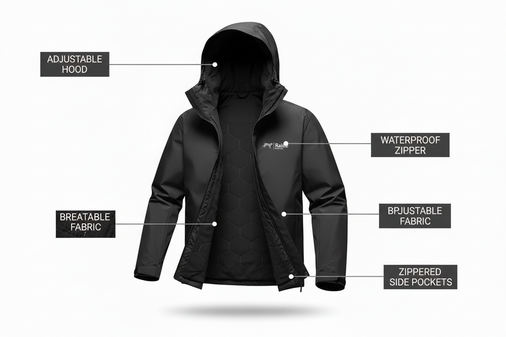 RameShield™ Unisex Winter Jacket – Waterproof, Windproof &amp; Fleece-Lined Warmth