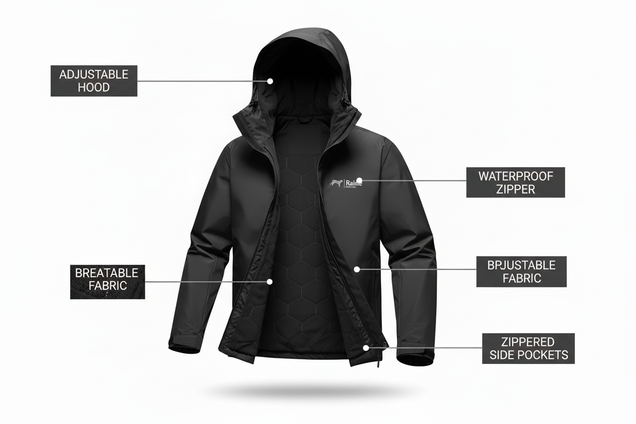 RameShield™ Unisex Winter Jacket – Waterproof, Windproof &amp; Fleece-Lined Warmth