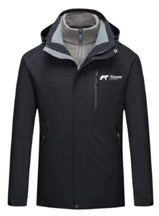 Chaqueta de exterior 3 en 1 – Capa funcional impermeable y cortavientos con capa interior aislante extraíble para hombre y mujer