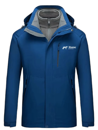 Chaqueta de exterior 3 en 1 – Capa funcional impermeable y cortavientos con capa interior aislante extraíble para hombre y mujer
