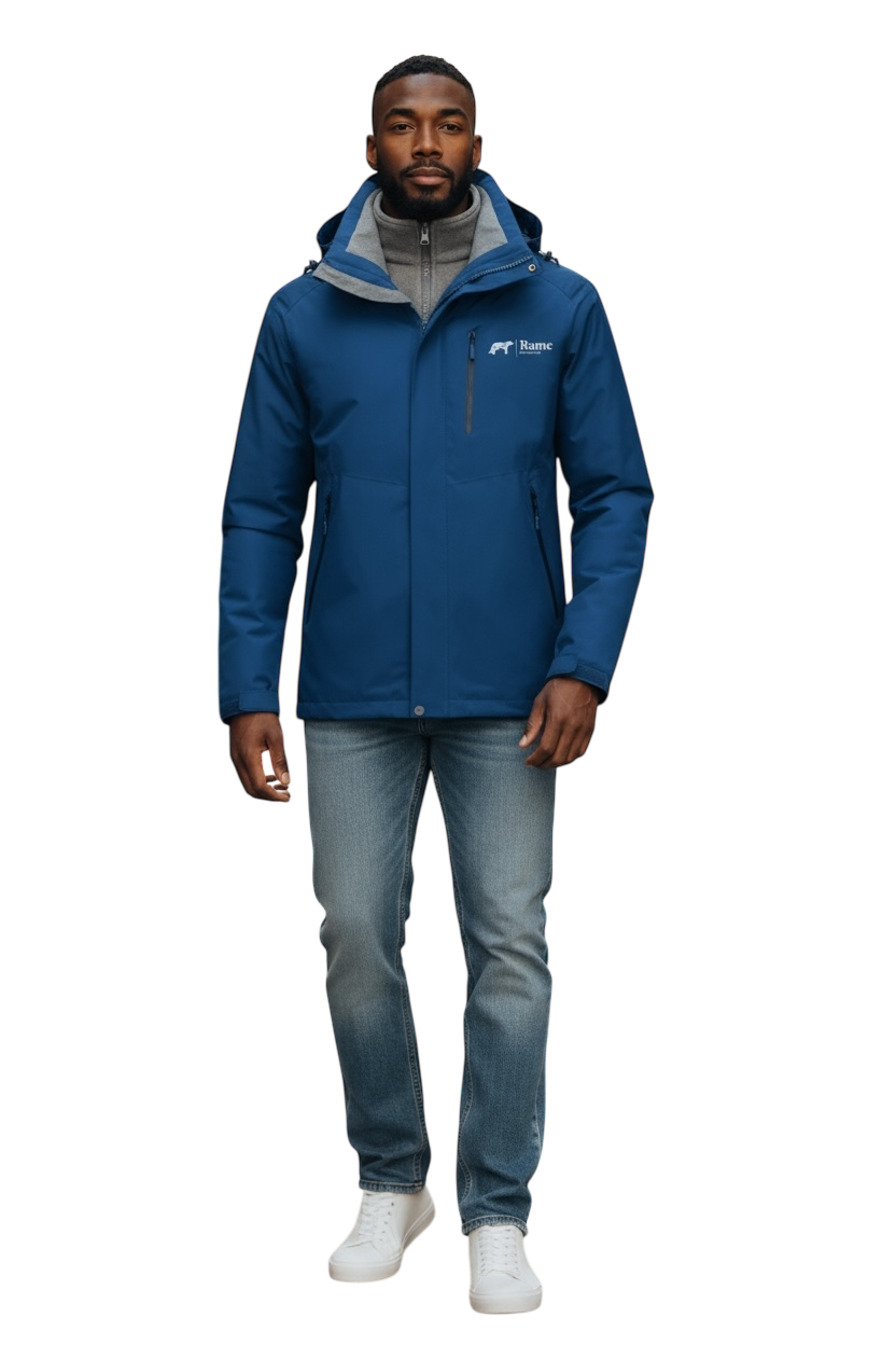 Chaqueta de exterior 3 en 1 – Capa funcional impermeable y cortavientos con capa interior aislante extraíble para hombre y mujer