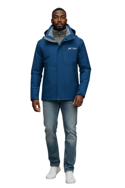 3‑in‑1 Outdoor Jacket – Waterproof & Windproof Functional Shell with Removable Insulated Inner Layer for Men & Women
