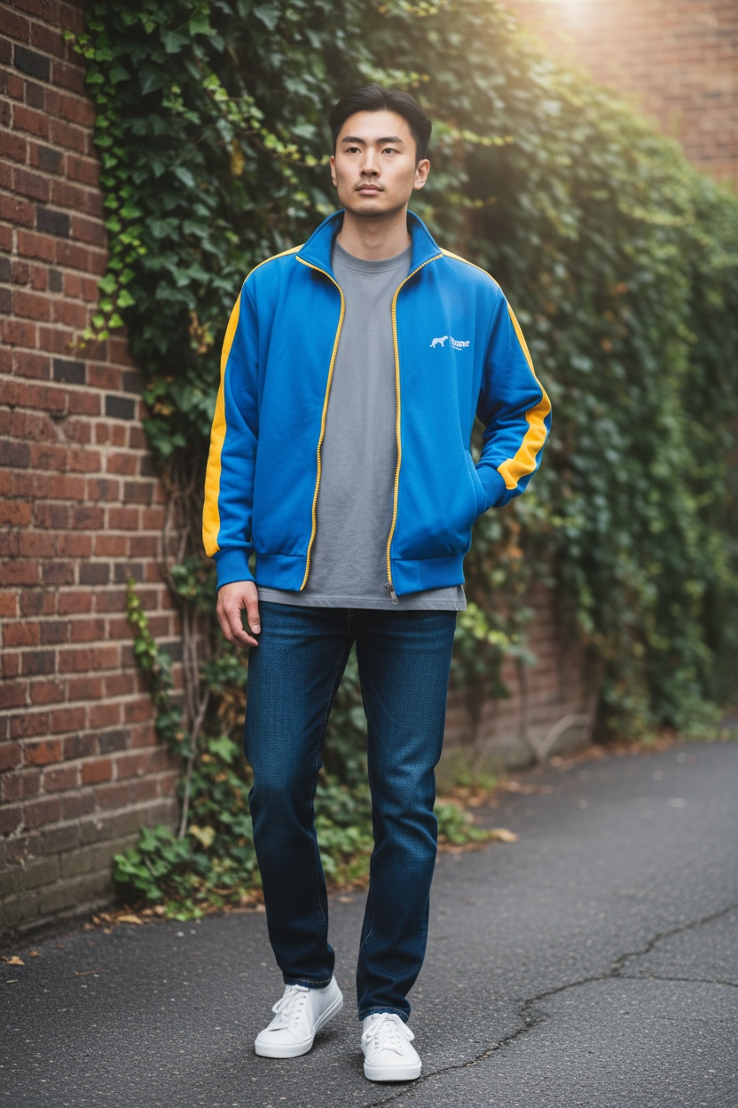 Full-Zip Fleece Jacket – Casual Warm Transitional Jacket for Fall & Winter