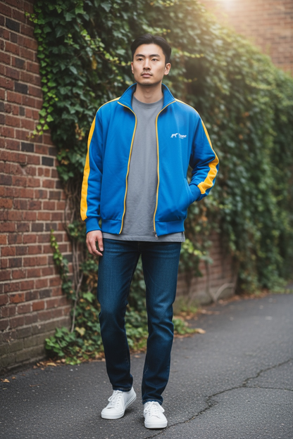 Full-Zip Fleece Jacket – Casual Warm Transitional Jacket for Fall & Winter