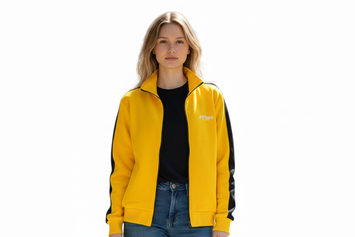 Full-Zip Fleece Jacket – Casual Warm Transitional Jacket for Fall & Winter