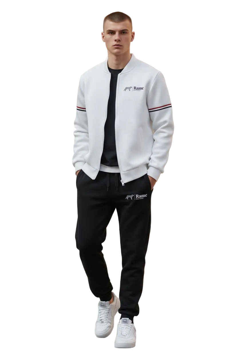 StreetFlex™ Men’s Sport Set – Baseball Jacket &amp; Jogger Pants (Urban Streetwear)