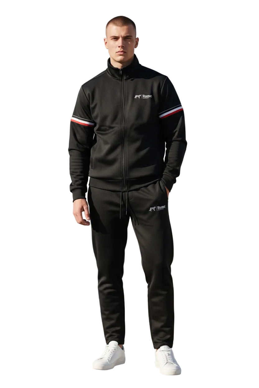 StreetFlex™ Men’s Sport Set – Baseball Jacket &amp; Jogger Pants (Urban Streetwear)