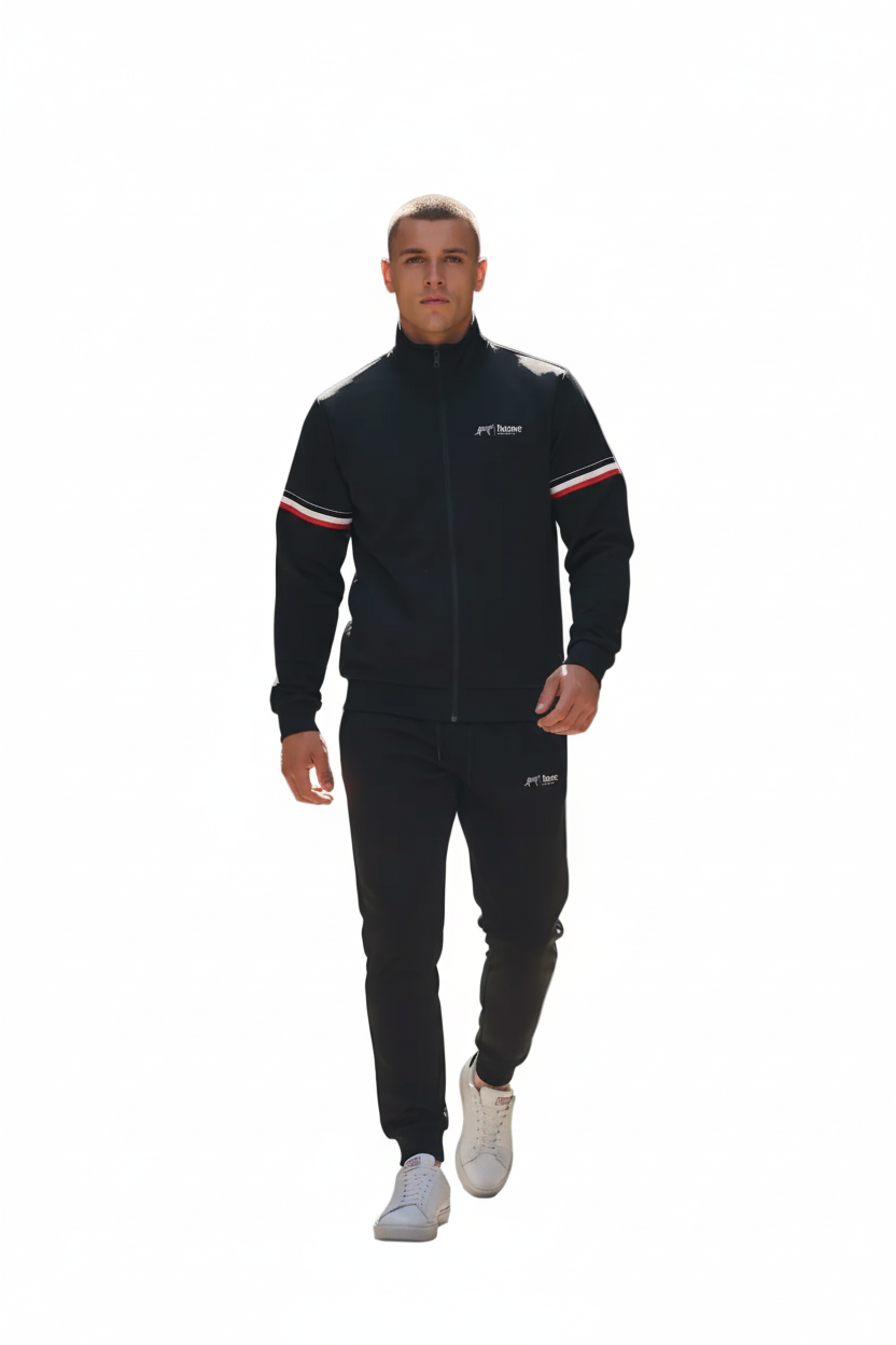 StreetFlex™ Men’s Sport Set – Baseball Jacket &amp; Jogger Pants (Urban Streetwear)