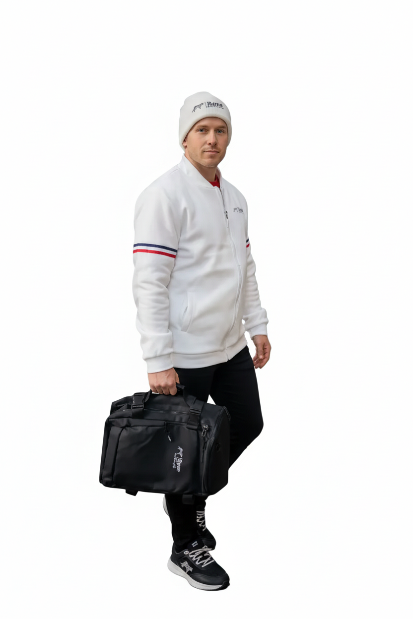 StreetFlex™ Men’s Sport Set – Baseball Jacket &amp; Jogger Pants (Urban Streetwear)