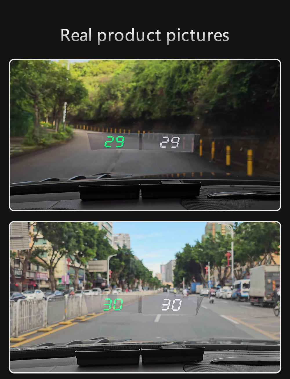 RAME DriveView W1 – Digital Car HUD Speed Display