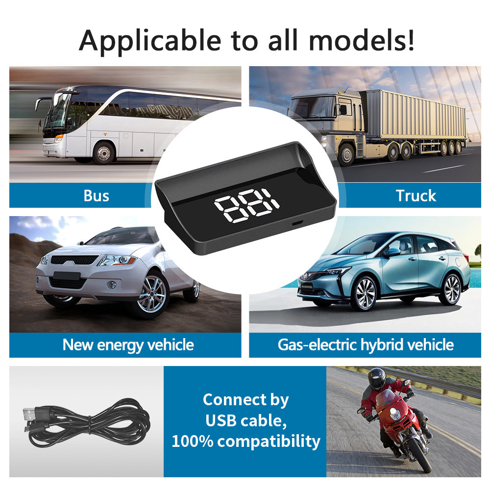 RAME DriveView W1 – Digital Car HUD Speed Display