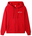 Rame Unisex Zip Hoodie made of Cotton – Warm Knitted Winter Hoodie with Hood, Soft & Breathable