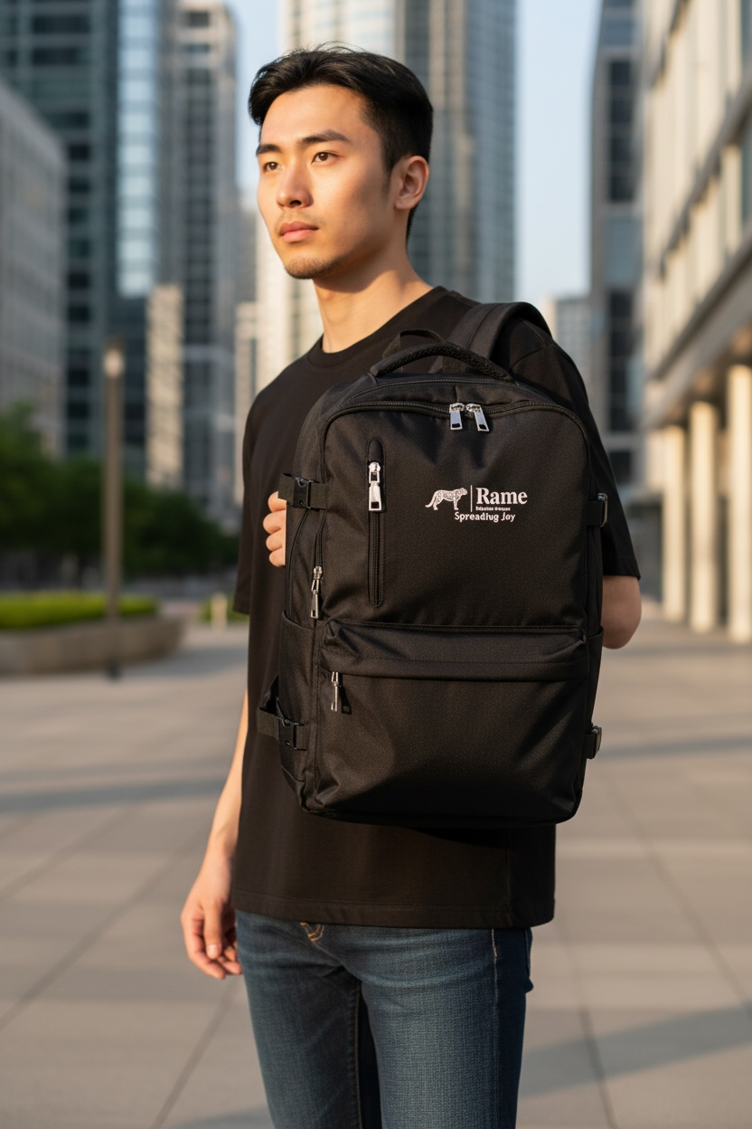 Rame Rejoice Always TravelPro U-Series – 35L Handgepäck Rucksack | Wasserdicht, Diebstahlsicher, Erweiterbar, Laptopfach & USB-Ladeanschluss – Unisex