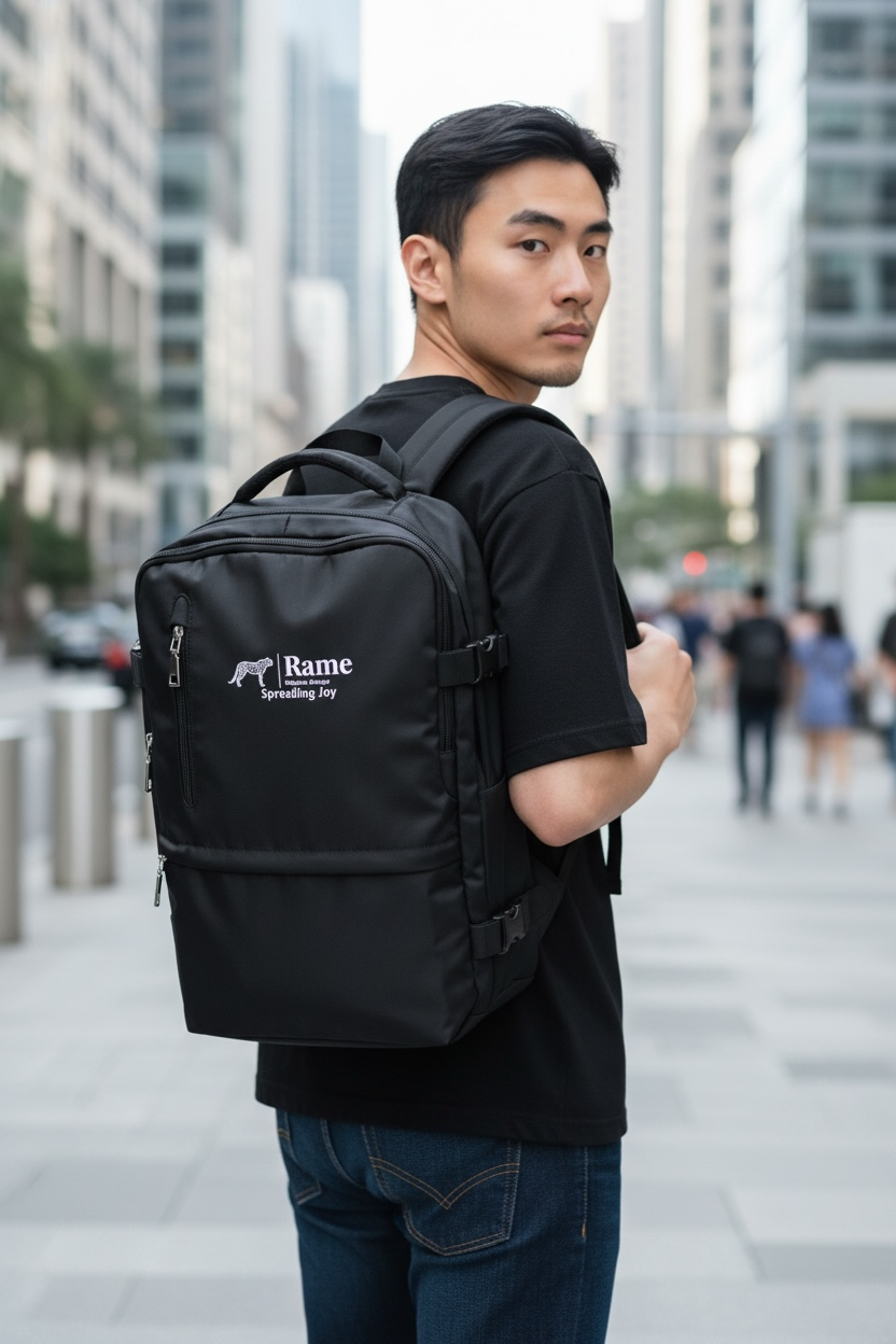 Rame Rejoice Always TravelPro U-Series – 35L Handgepäck Rucksack | Wasserdicht, Diebstahlsicher, Erweiterbar, Laptopfach & USB-Ladeanschluss – Unisex