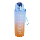 750ml Sports Water Bottle – Leakproof, High-Temperature Resistant, BPA-Free with Straw & One-Hand Flip Lid – Gradient Frosted Design