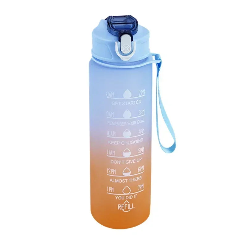 750ml Sports Water Bottle – Leakproof, High-Temperature Resistant, BPA-Free with Straw & One-Hand Flip Lid – Gradient Frosted Design