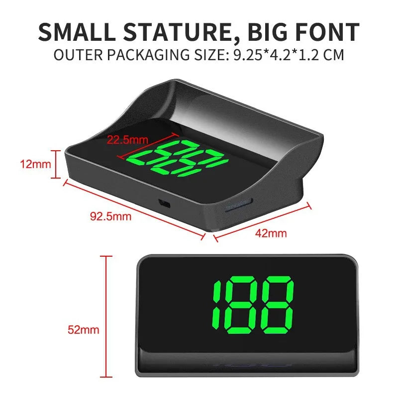 RAME DriveView W1 – Digital Car HUD Speed Display