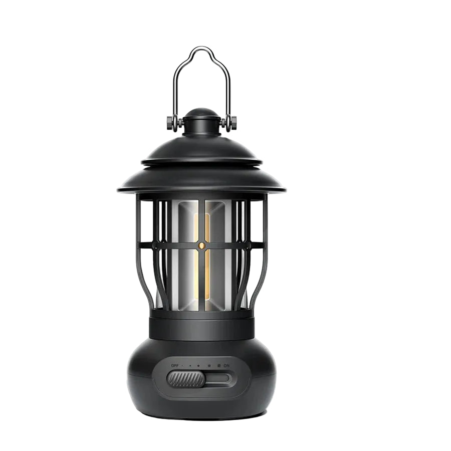LumiVintage™ Retro LED Camping Lantern – USB Rechargeable Portable Outdoor Tent & Emergency Light