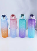 750ml Sports Water Bottle – Leakproof, High-Temperature Resistant, BPA-Free with Straw & One-Hand Flip Lid – Gradient Frosted Design