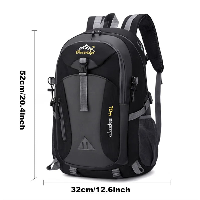 Rame Rejoice Always Wasserdichter Bergsteigerrucksack – Outdoor-Wanderrucksack aus Canvas mit großem Fassungsvermögen