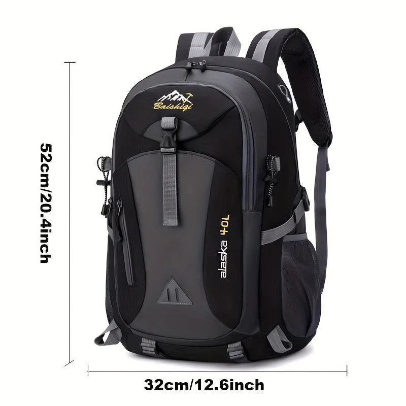 Rame Rejoice Always Wasserdichter Bergsteigerrucksack – Outdoor-Wanderrucksack aus Canvas mit großem Fassungsvermögen