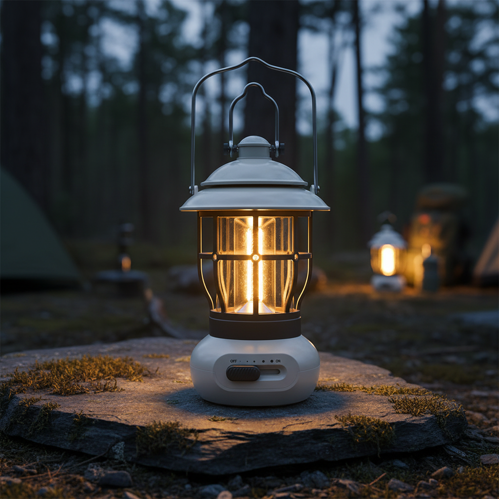 LumiVintage™ Retro LED Camping Lantern – USB Rechargeable Portable Outdoor Tent & Emergency Light