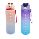 750ml Sports Water Bottle – Leakproof, High-Temperature Resistant, BPA-Free with Straw & One-Hand Flip Lid – Gradient Frosted Design