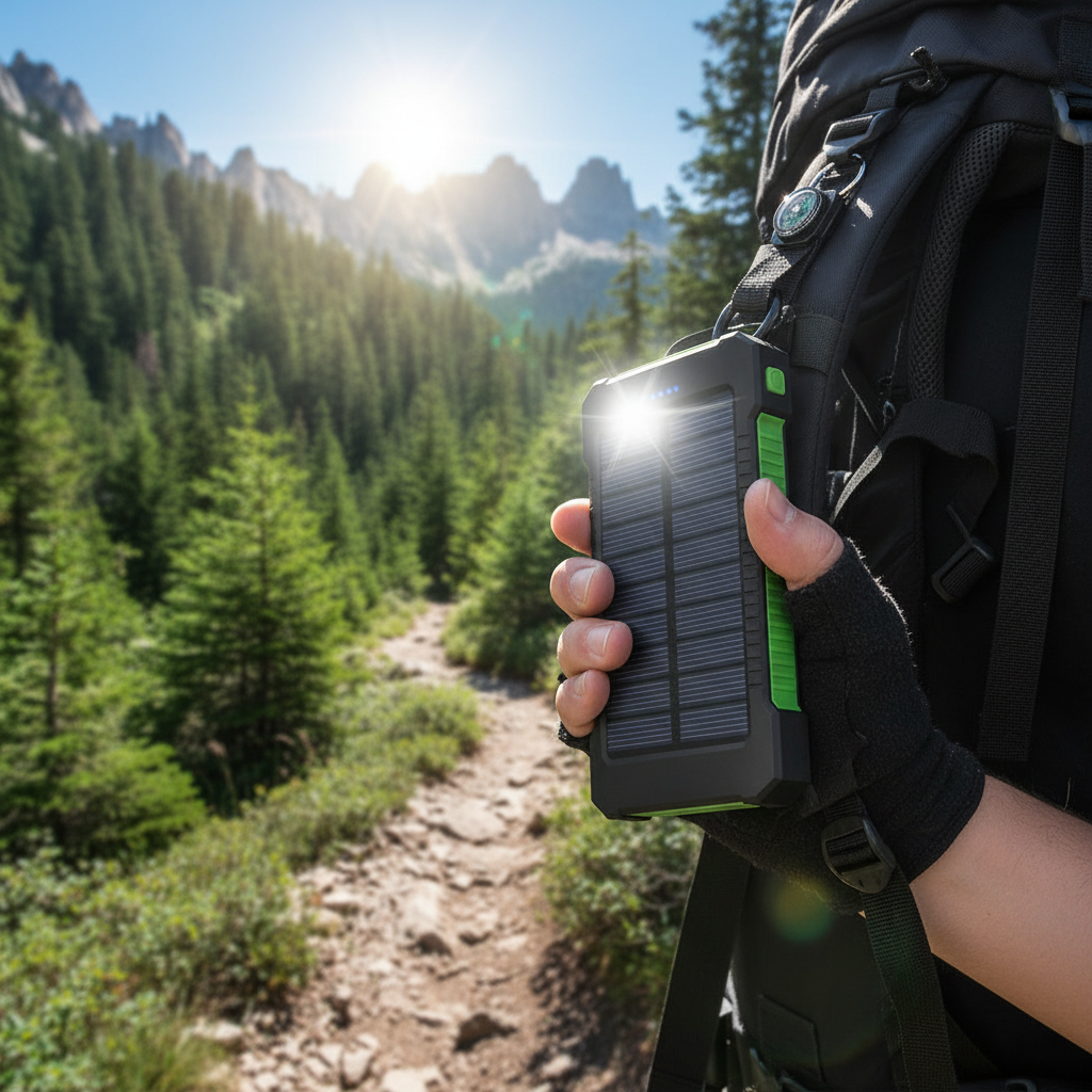 RamePower SolarTitan Pro Max™ 500000mAh Solar Power Bank – Ultra Fast Charging Outdoor Power Station with LED Flashlight - 500000mAh Ultra-High Capacity | Fast Charging | Solar Recharge | LED Flashlight | Outdoor & Emergency Power Station