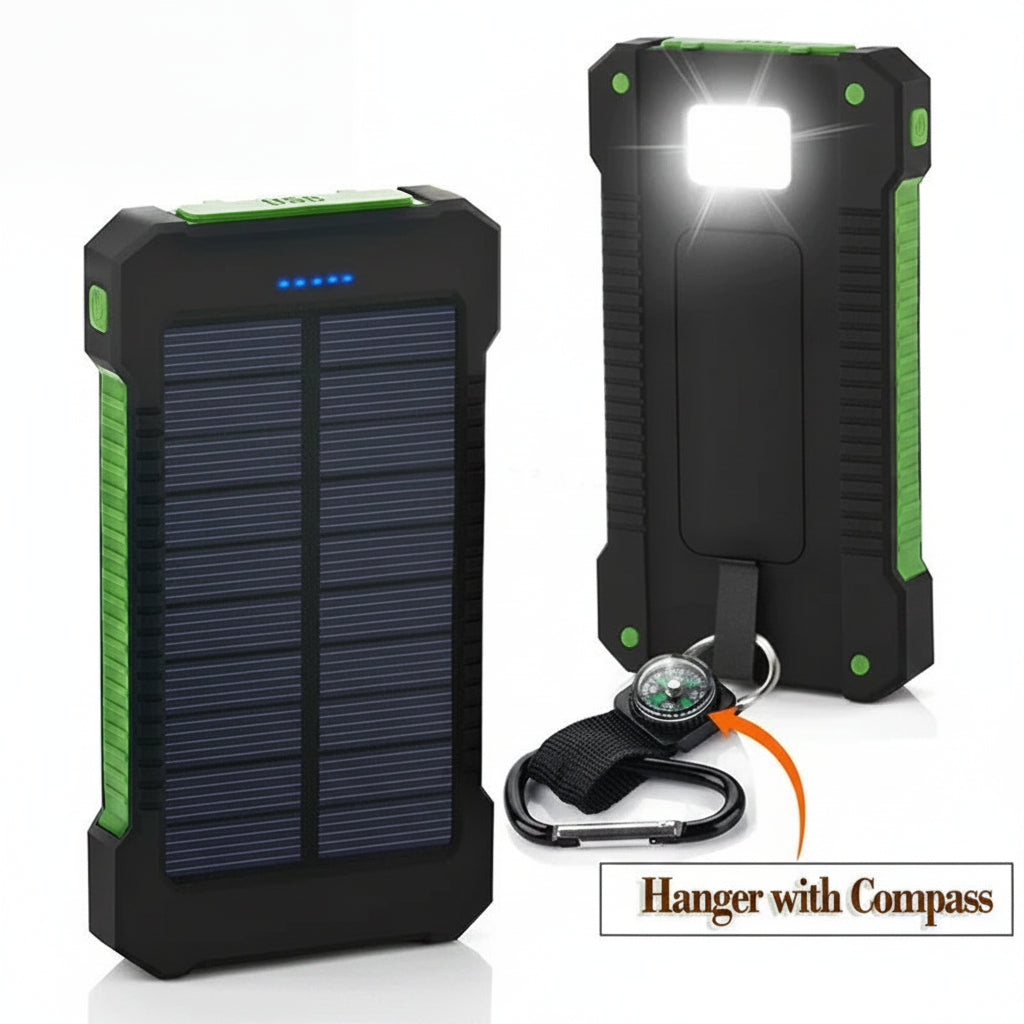 RamePower SolarTitan Pro Max™ 500000mAh Solar Power Bank – Ultra Fast Charging Outdoor Power Station with LED Flashlight - 500000mAh Ultra-High Capacity | Fast Charging | Solar Recharge | LED Flashlight | Outdoor & Emergency Power Station