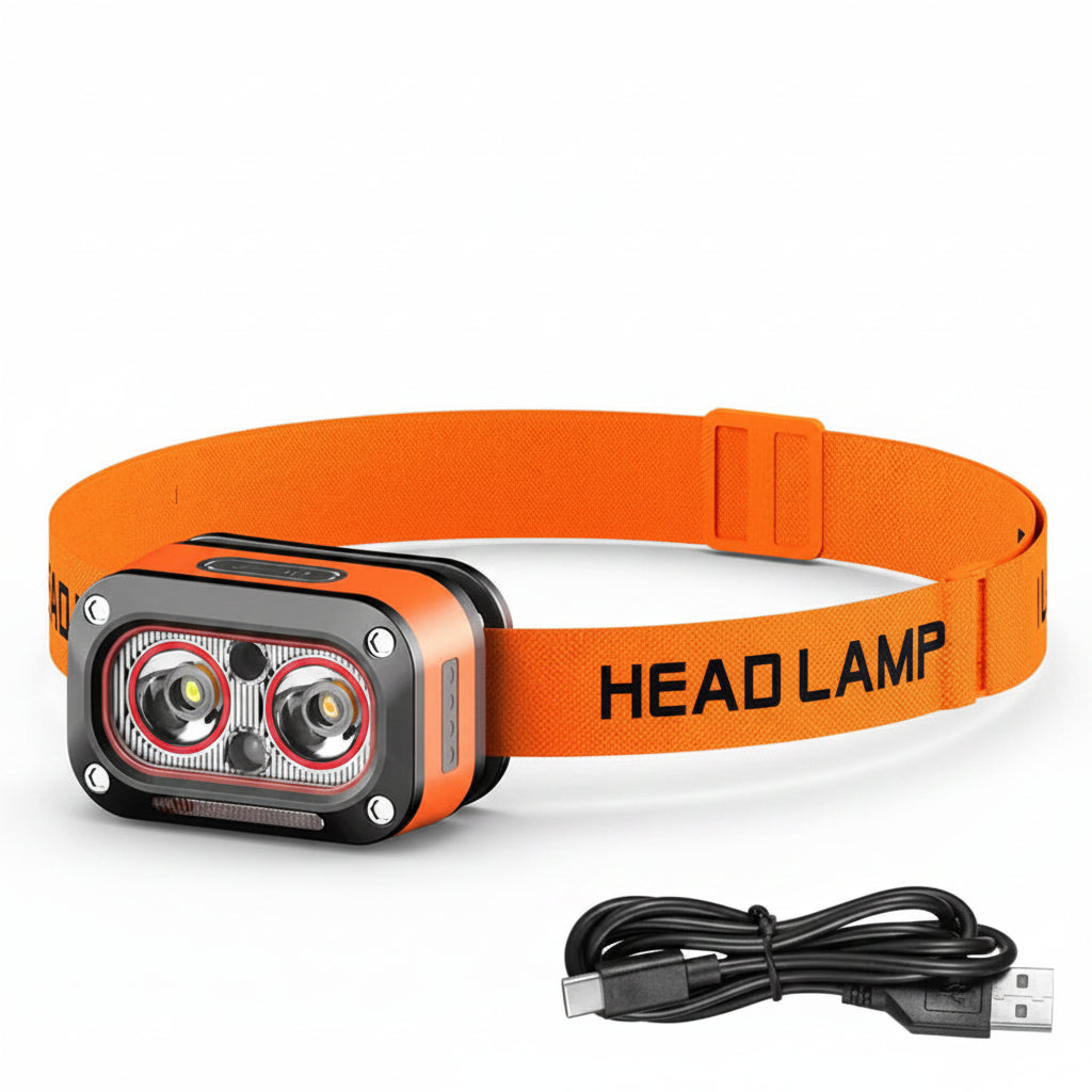 BlazeLite™ Rechargeable LED Headlamp – Ultra-Bright USB Headlight for Camping, Running & Outdoor Adventures