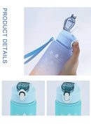 750ml Sports Water Bottle – Leakproof, High-Temperature Resistant, BPA-Free with Straw & One-Hand Flip Lid – Gradient Frosted Design