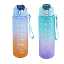 750ml Sports Water Bottle – Leakproof, High-Temperature Resistant, BPA-Free with Straw & One-Hand Flip Lid – Gradient Frosted Design