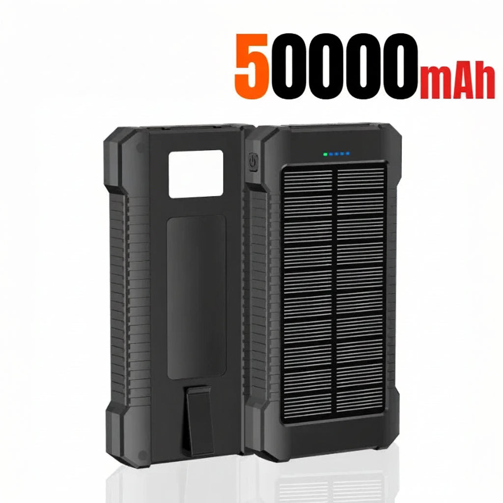 RamePower SolarTitan Pro Max™ 500000mAh Solar Power Bank – Ultra Fast Charging Outdoor Power Station with LED Flashlight - 500000mAh Ultra-High Capacity | Fast Charging | Solar Recharge | LED Flashlight | Outdoor & Emergency Power Station