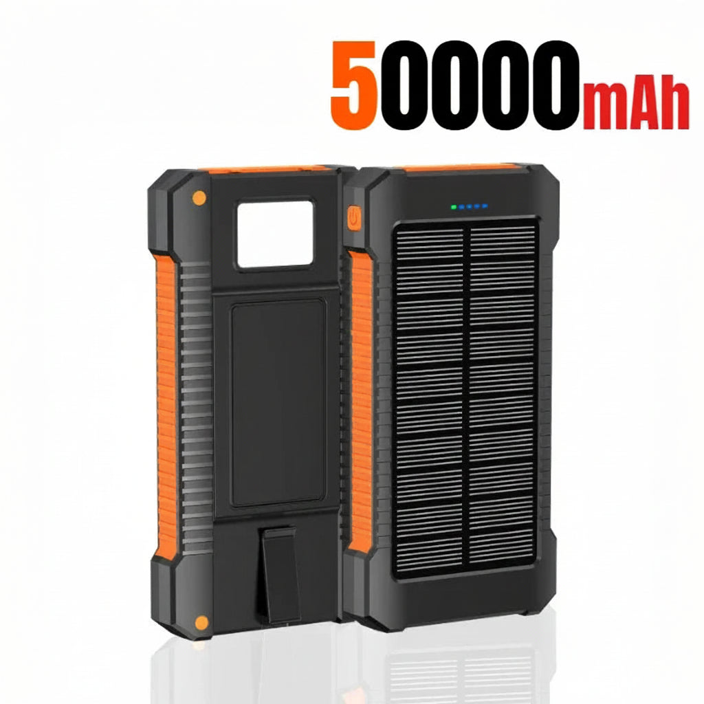 RamePower SolarTitan Pro Max™ 500000mAh Solar Power Bank – Ultra Fast Charging Outdoor Power Station with LED Flashlight - 500000mAh Ultra-High Capacity | Fast Charging | Solar Recharge | LED Flashlight | Outdoor & Emergency Power Station