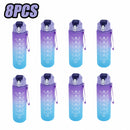 750ml Sports Water Bottle – Leakproof, High-Temperature Resistant, BPA-Free with Straw & One-Hand Flip Lid – Gradient Frosted Design