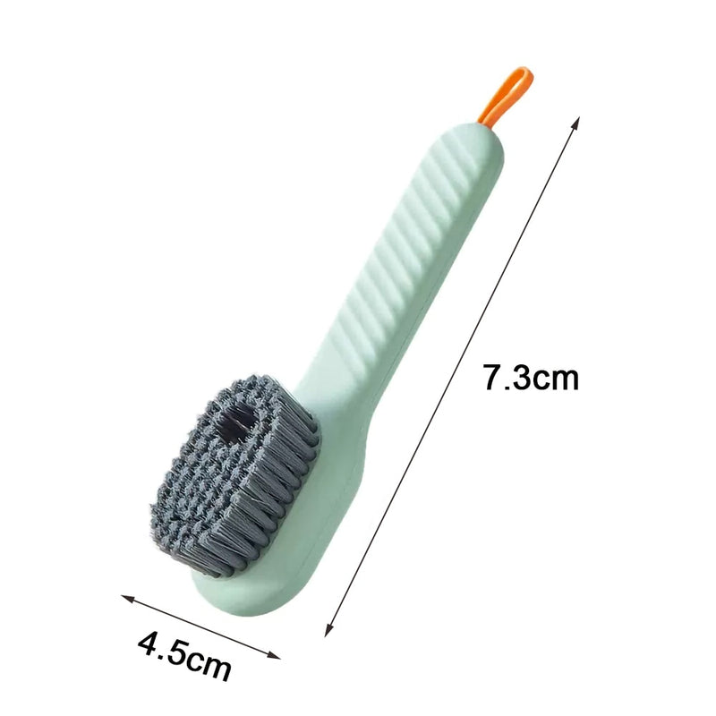 The automatic cleaning brush for liquid soap dispensers