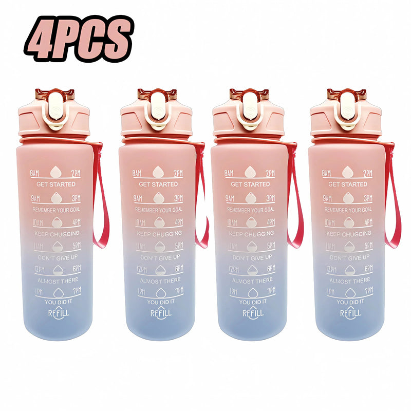 750ml Sports Water Bottle – Leakproof, High-Temperature Resistant, BPA-Free with Straw & One-Hand Flip Lid – Gradient Frosted Design