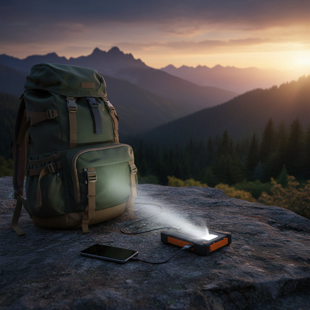 RamePower SolarTitan Pro Max™ 500000mAh Solar Power Bank – Ultra Fast Charging Outdoor Power Station with LED Flashlight - 500000mAh Ultra-High Capacity | Fast Charging | Solar Recharge | LED Flashlight | Outdoor & Emergency Power Station