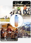 750ml Sports Water Bottle – Leakproof, High-Temperature Resistant, BPA-Free with Straw & One-Hand Flip Lid – Gradient Frosted Design