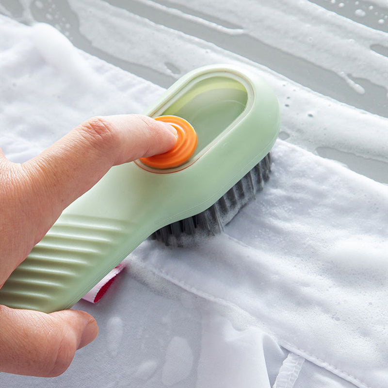 The automatic cleaning brush for liquid soap dispensers