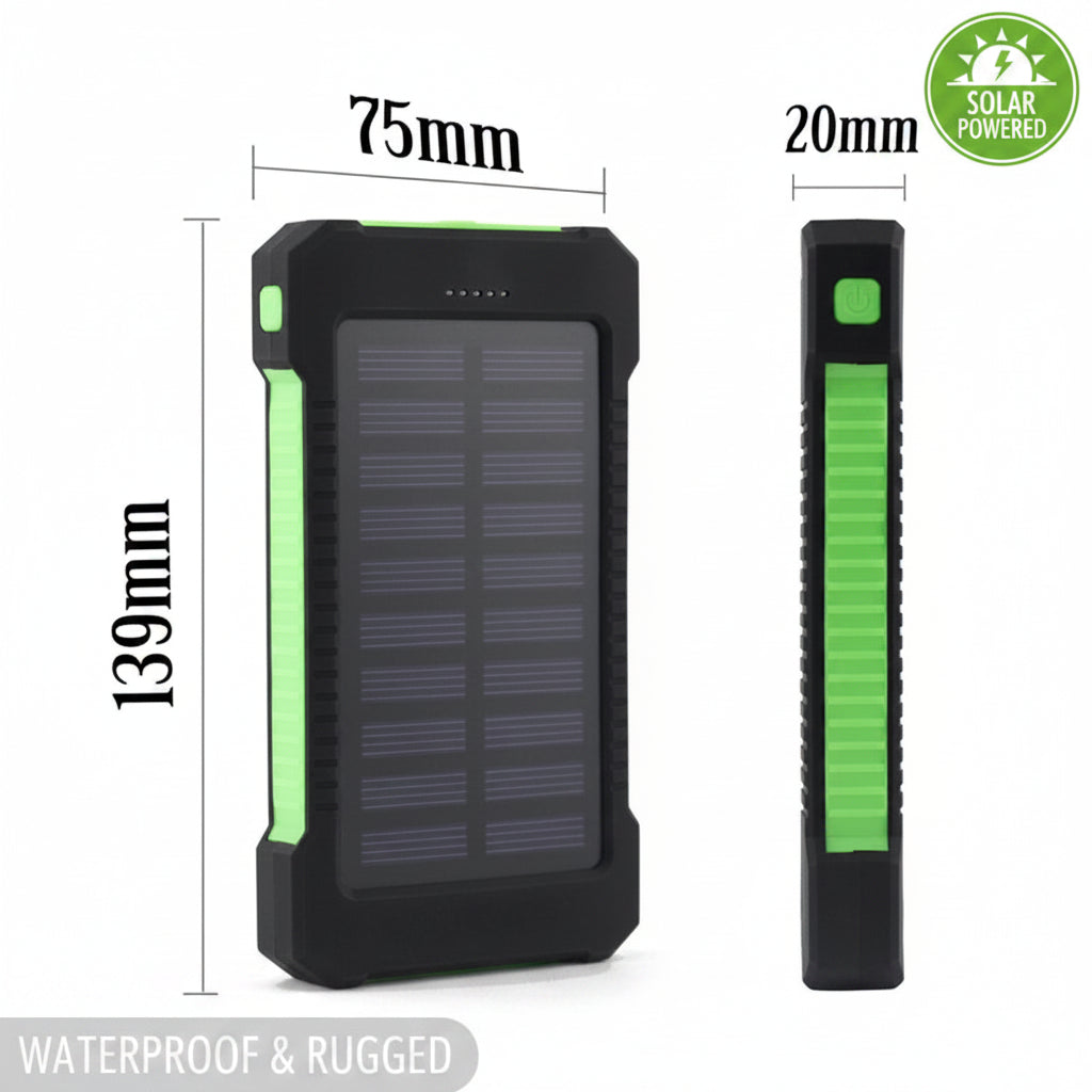 RamePower SolarTitan Pro Max™ 500000mAh Solar Power Bank – Ultra Fast Charging Outdoor Power Station with LED Flashlight - 500000mAh Ultra-High Capacity | Fast Charging | Solar Recharge | LED Flashlight | Outdoor & Emergency Power Station