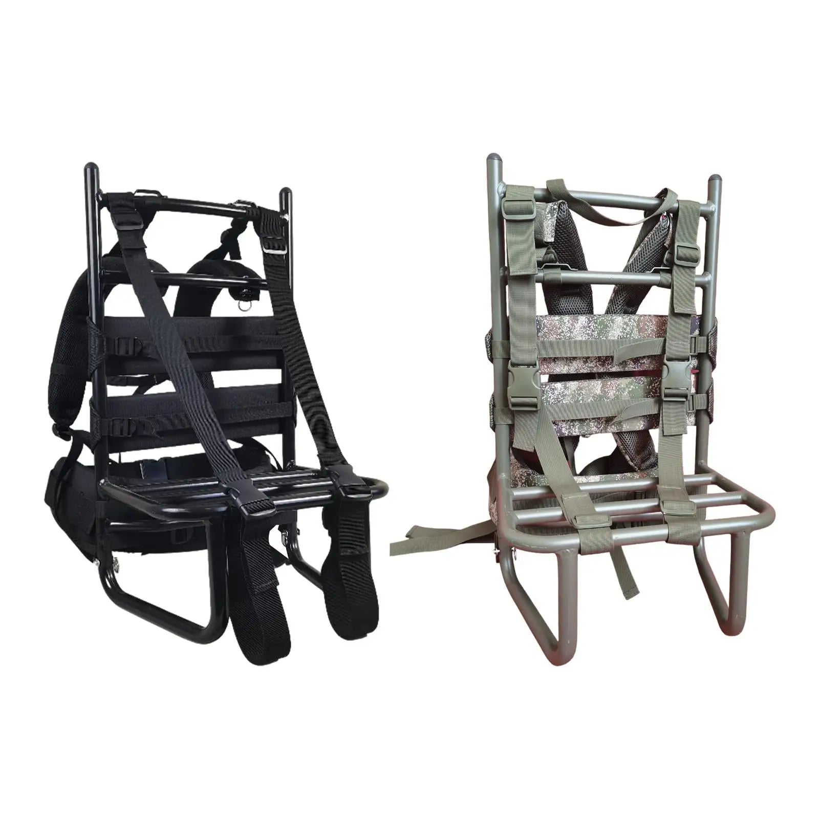 Heavy Duty Backpack Frame with Adjustable Shoulder Straps Portable Outdoor Backpack Holder for Trekking, Climbing & Mountaineering