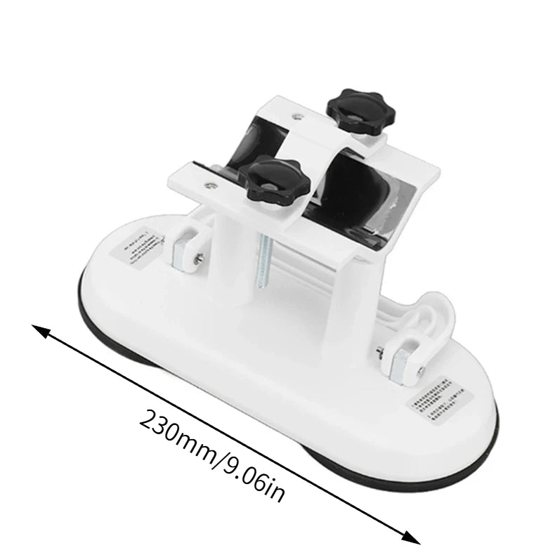 Hands-Free Massage Gun Holder with Double Suction Base – Adjustable Percussion Massager Mount for Back, Shoulder & Full Body Muscle Recovery