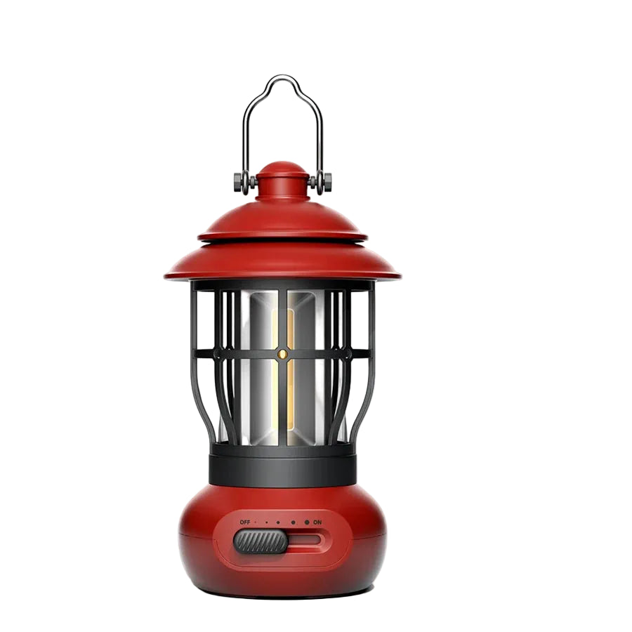 LumiVintage™ Retro LED Camping Lantern – USB Rechargeable Portable Outdoor Tent & Emergency Light