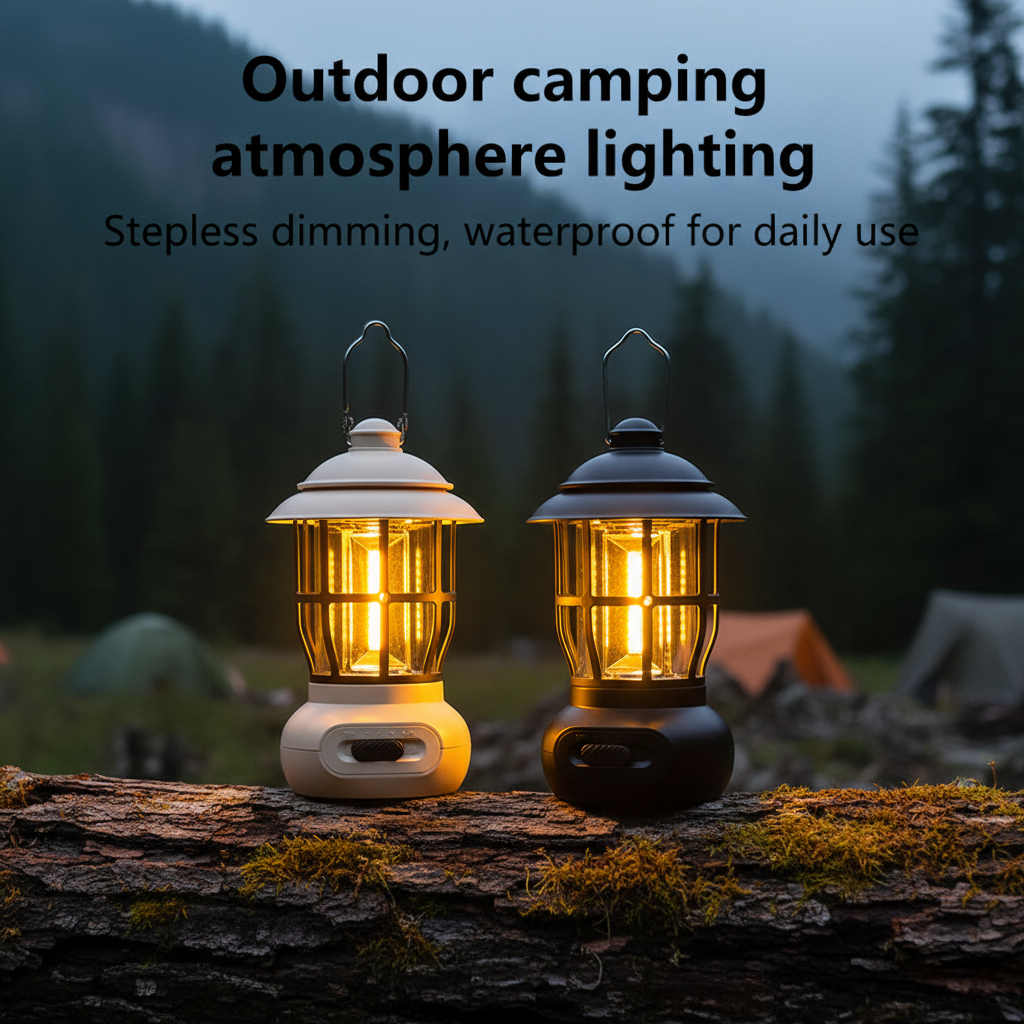 LumiVintage™ Retro LED Camping Lantern – USB Rechargeable Portable Outdoor Tent & Emergency Light