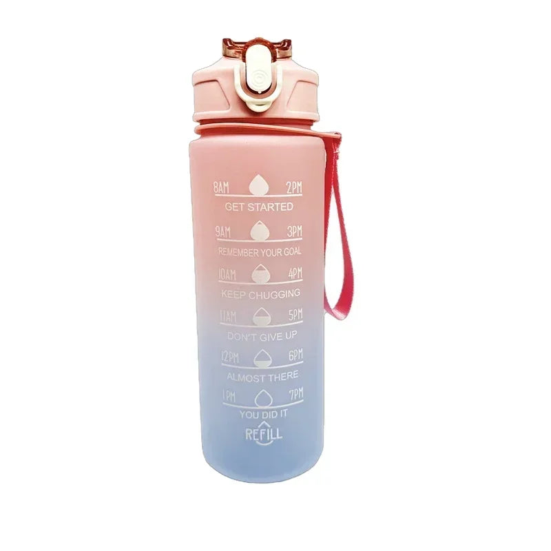 750ml Sports Water Bottle – Leakproof, High-Temperature Resistant, BPA-Free with Straw & One-Hand Flip Lid – Gradient Frosted Design