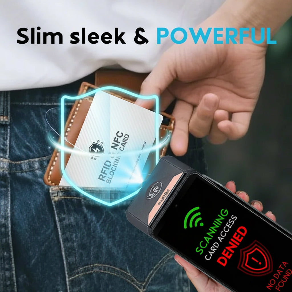 RFID Blocking Card – Credit & Debit Card Protector Anti-Theft Contactless NFC & RFID Wallet Protection Card