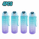 750ml Sports Water Bottle – Leakproof, High-Temperature Resistant, BPA-Free with Straw & One-Hand Flip Lid – Gradient Frosted Design